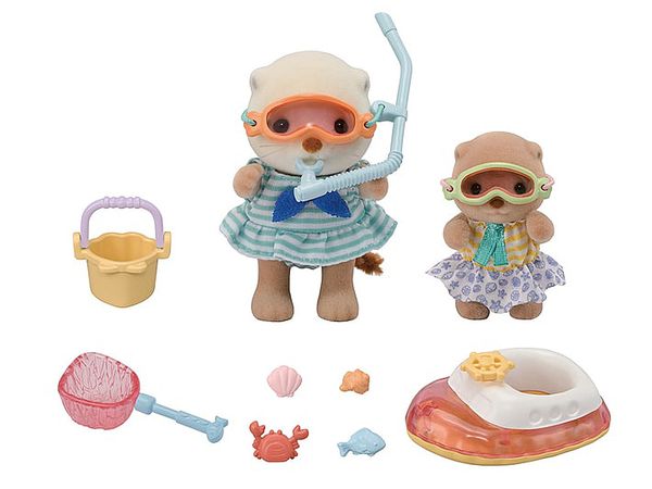 Sylvanian Families Sea Otter Brothers -Sea Play Set-