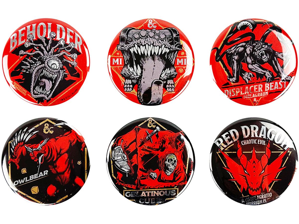 Dungeons and Dragons FP005DND2023 Can Badge Set