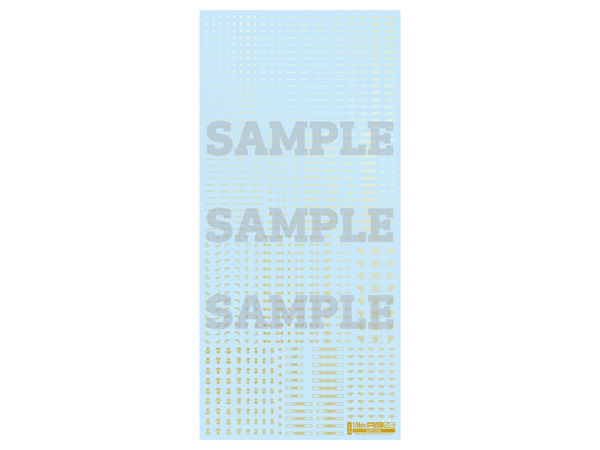 GND-01 Caution Decal Foil Gold