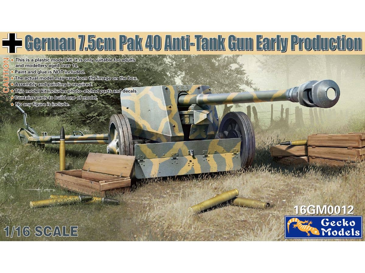 German 7.5cm PaK 40 Anti-Tank Gun (Early Production)