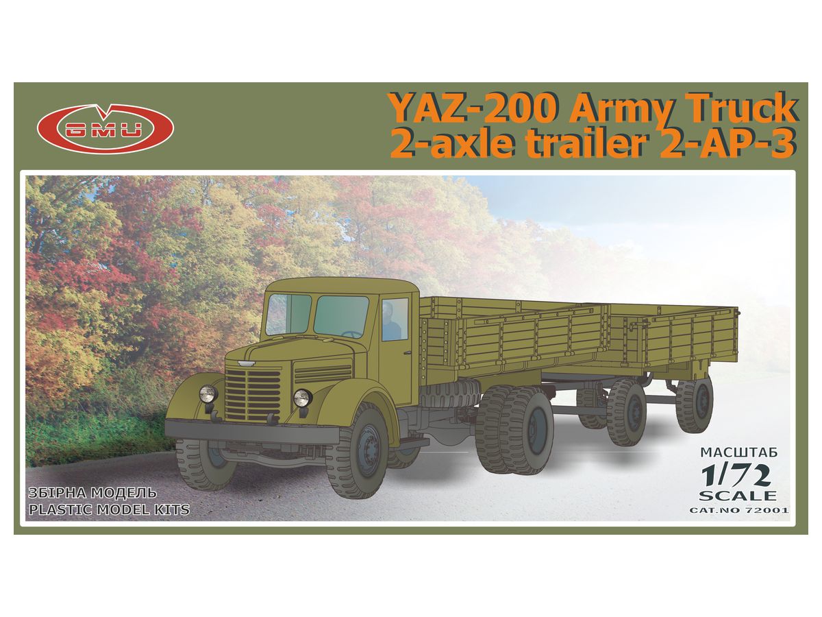 YAZ-200 Army Truck/2-axle trailer 2-AP-3