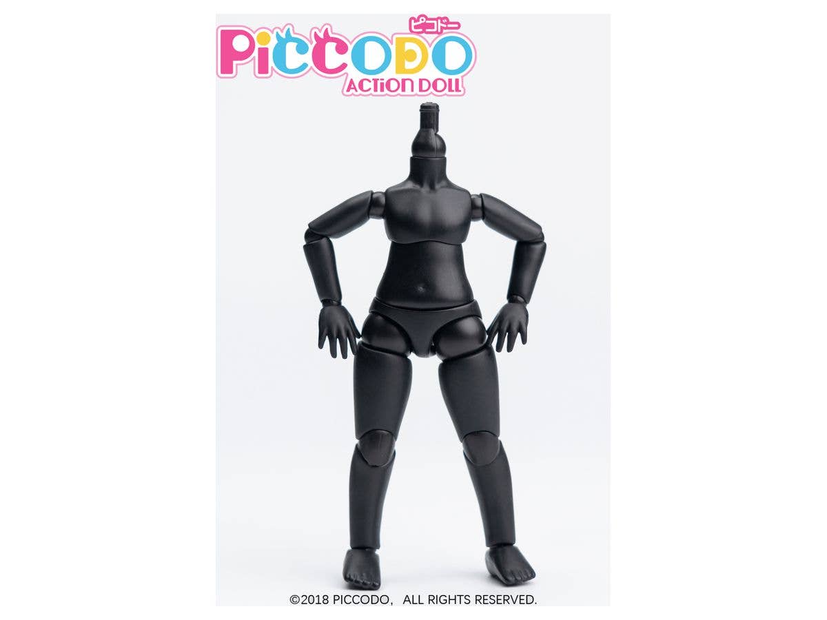PICCODO Series BODY8 PLUS Deformed Doll Body PIC-D003PB Pure Black