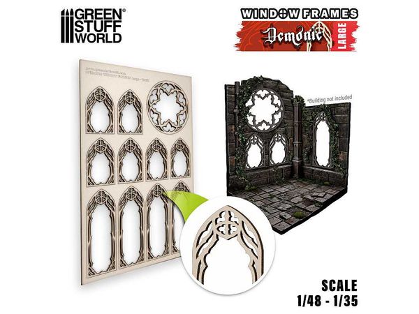 Miniature Window Frame Demonic - Large