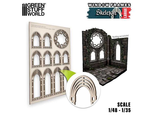 Miniature Window Frame Skeleton - Large