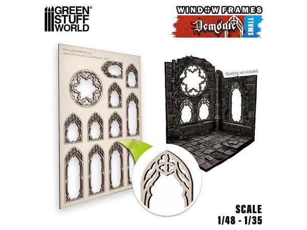 Miniature Window Frame Demonic - Small