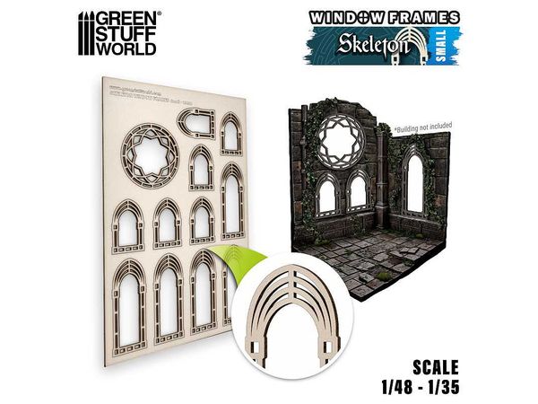 Miniature Window Frame Skeleton - Small