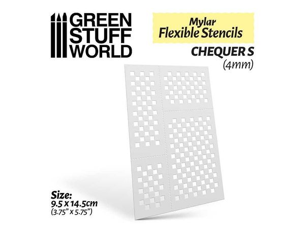 Flexible Stencil Sheet Checker S Size (4mm)