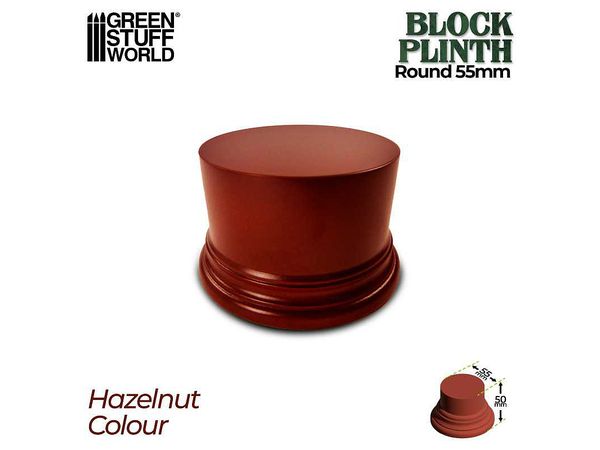 Round Display Stand 5.5 cm - Hazelnut Brown