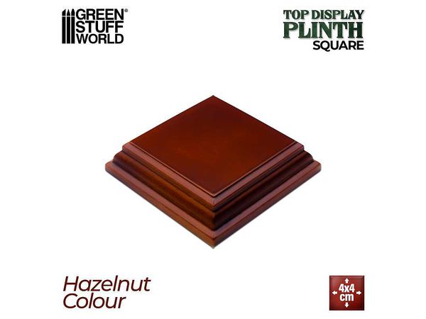 Square Display Pedestal 4x4 cm Hazelnut Brown