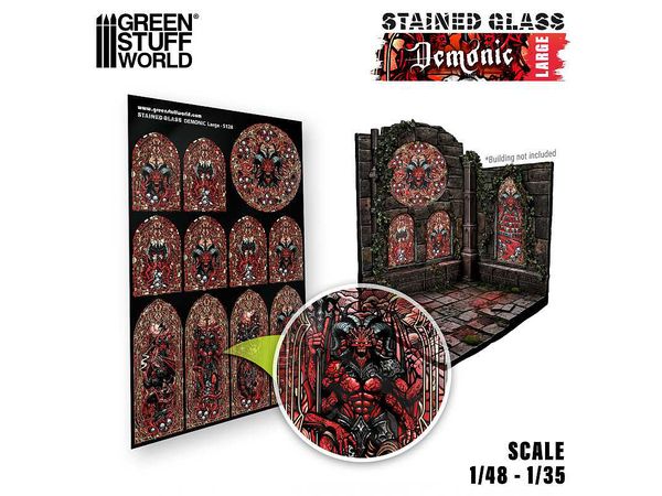 Stained Glass Demonic - Large