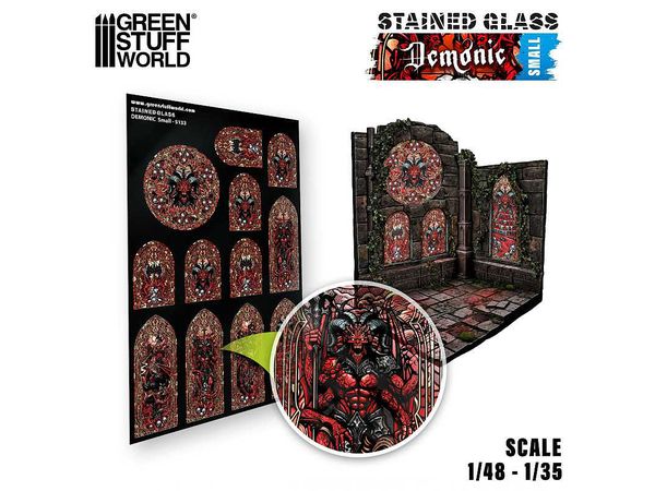 Stained Glass Demonic - Small