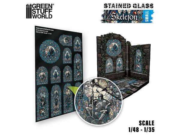 Stained Glass Skeleton - Small