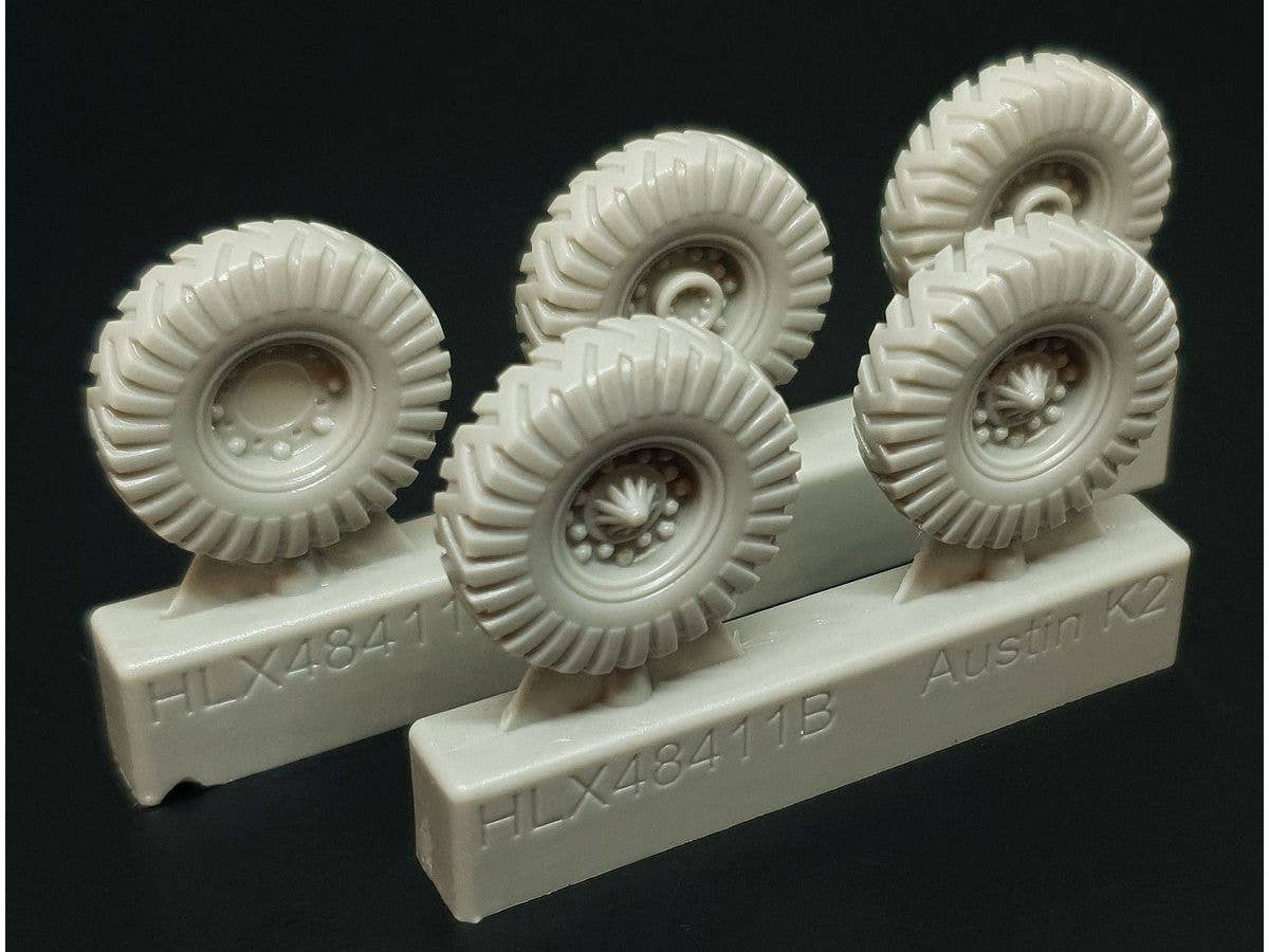 British 2-Ton 4x2 Ambulance (Austin K2) WHEELS for Tamiya