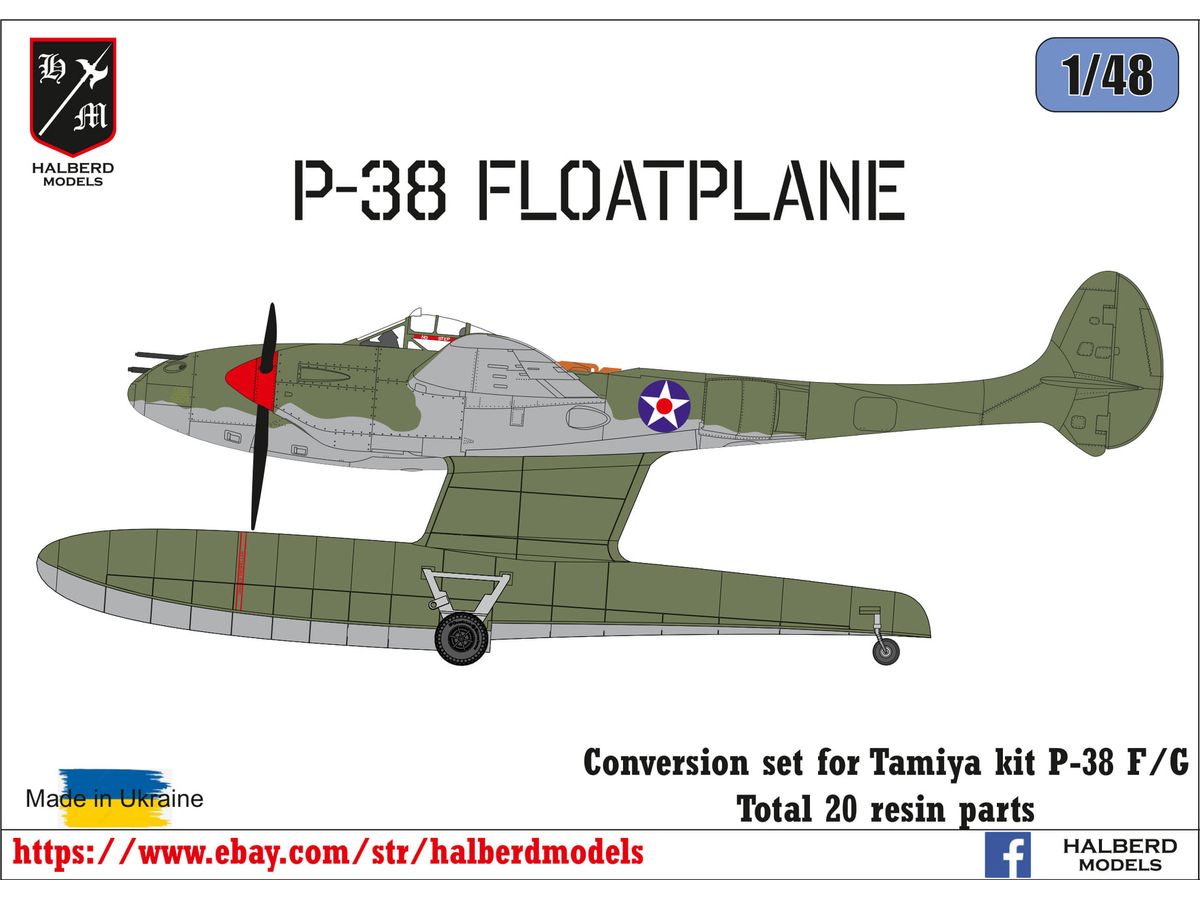 P-38 Floatplane (Conversion set for Tamiya P-38F/G)