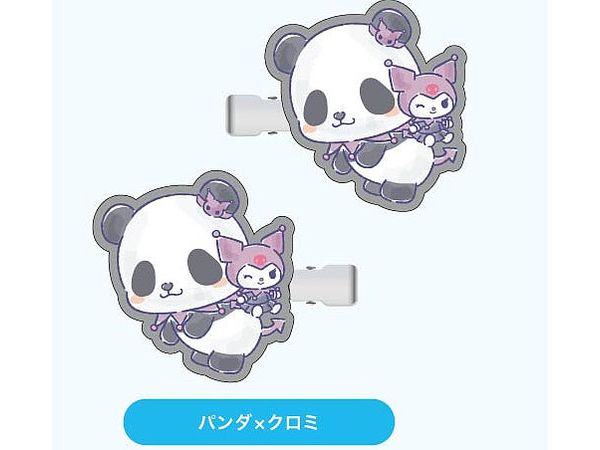 Jujutsu Kaisen The Movie 0 x Sanrio Characters: Hair Clip 04 Panda x Kuromi