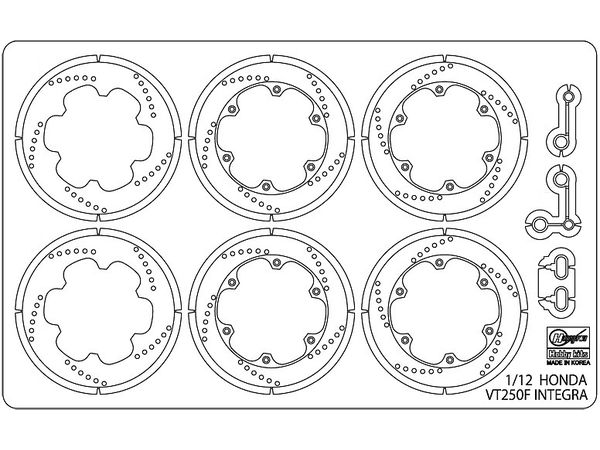Photo-Etched Parts For Honda VT250F Integra