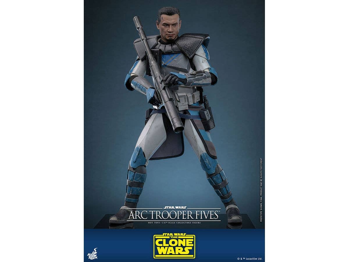 Television Masterpiece Fully Poseable Figure: Star Wars: The Clone Wars  ARC Trooper Fives