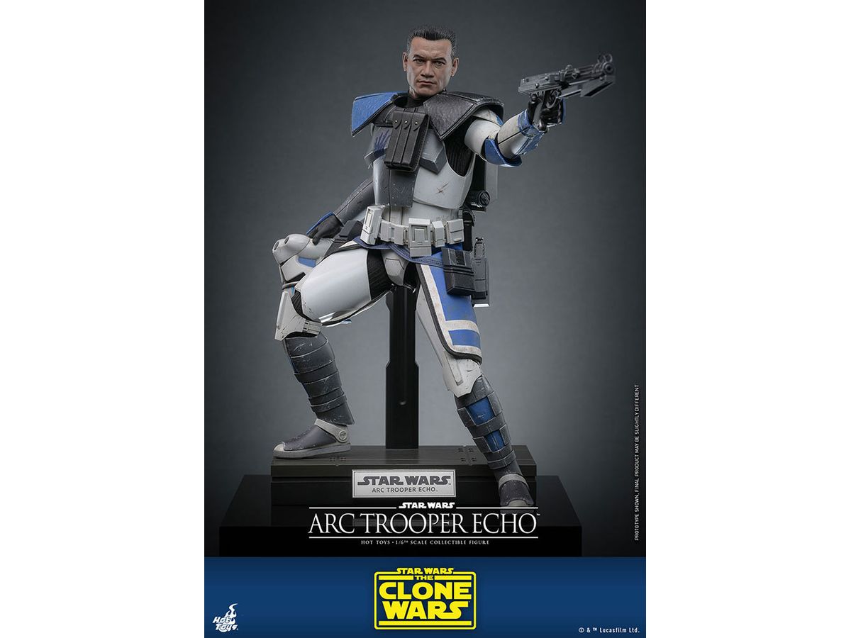 Television Masterpiece Scale Fully Poseable Figure: Star Wars: The Clone Wars ARC Trooper Echo