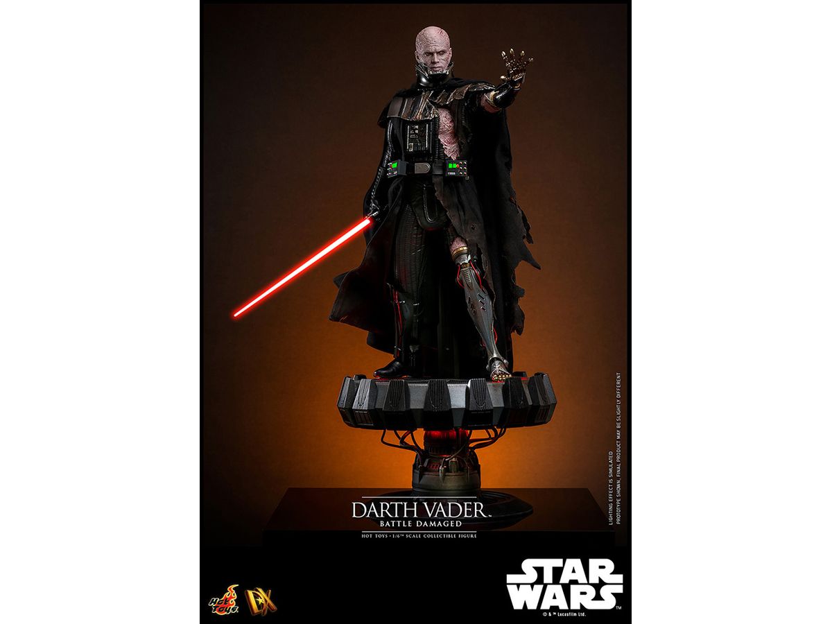Movie Masterpiece Deluxe - Fully Poseable Figure: Star Wars - Darth Vader (Battle Damaged)