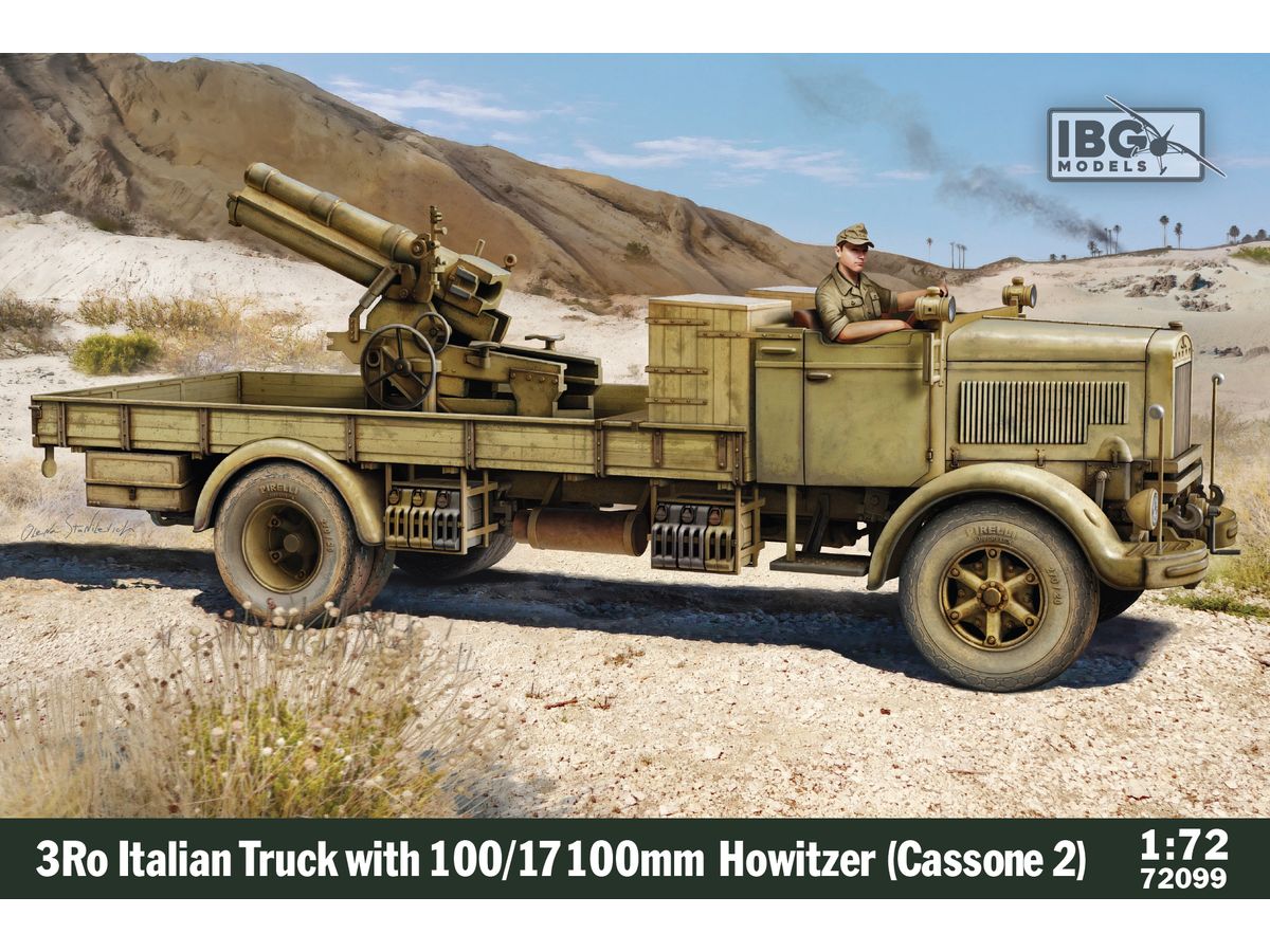 3Ro Italian Truck with 100/17 100mm Howitzer (Cassone 2)
