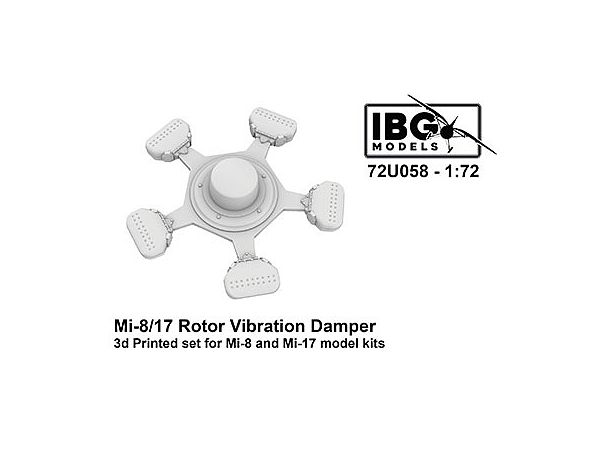 Mi-8/17 Rotor Vibration Damper 3d Printed set for Mi-8 and Mi-17 model kits