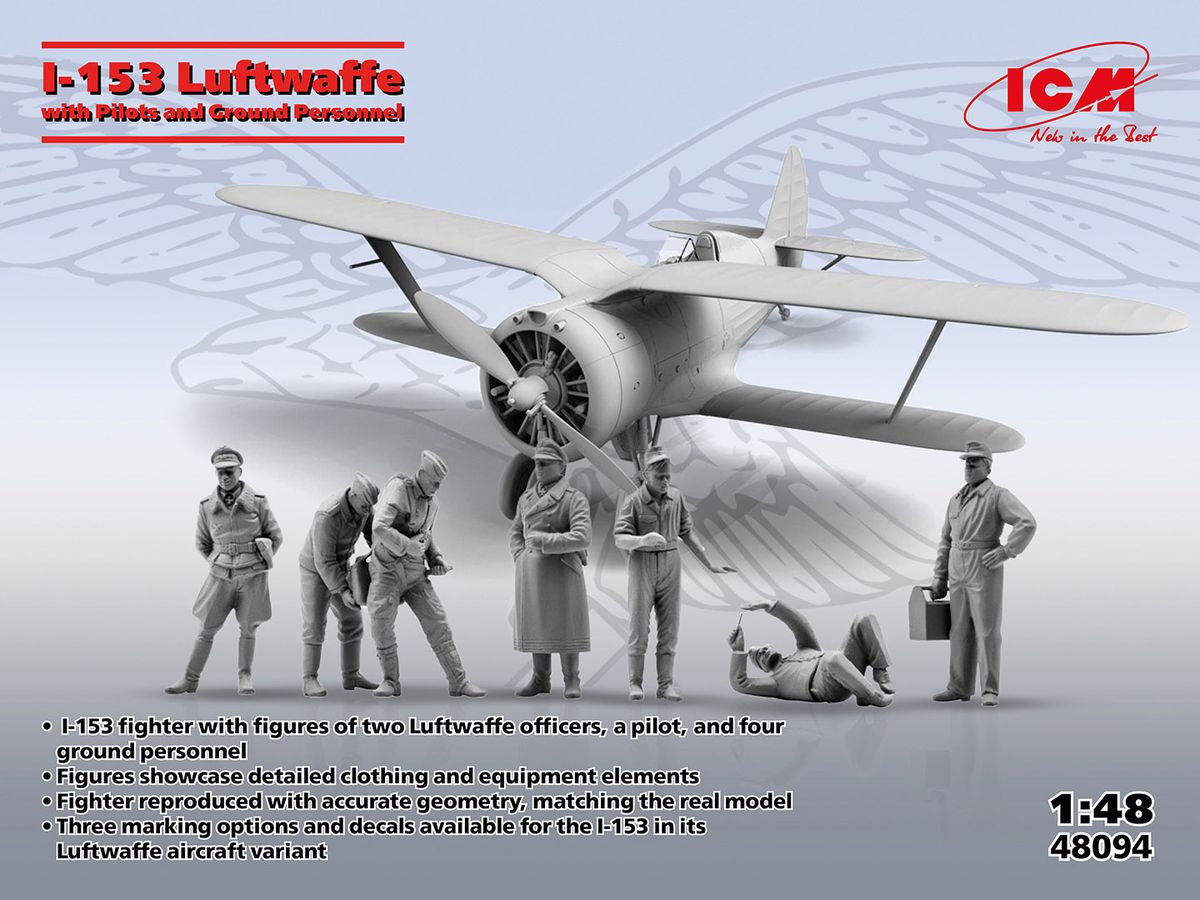 I-153 Luftwaffe with Pilots and Ground Personnel