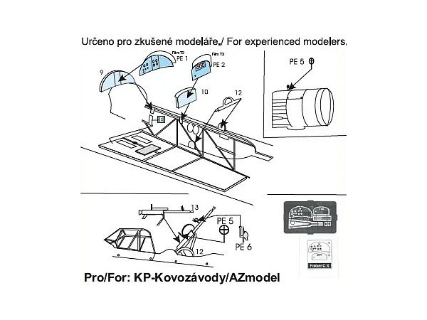 Fokker C.X PE parts