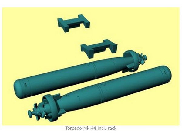 Mk.44 torpedo, incl. racks (2 pcs)