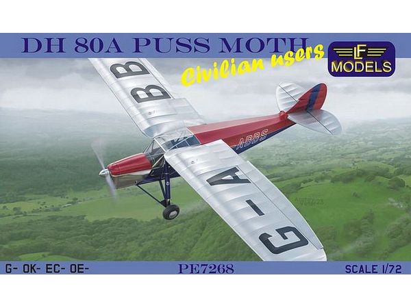 DH-80A Puss Moth Civilian users (UK, Czechoslovakia, Spain, Austria)