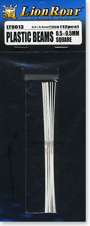 Plastic Beams 0.5 x 0.5mm Square