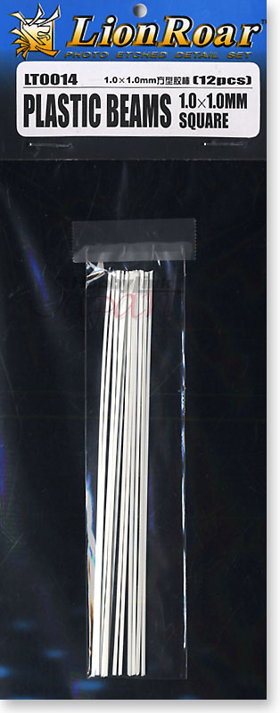 Plastic Beams 1  x 1mm Square