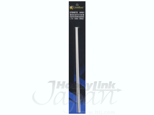 Plastic Beams 1.0mm Square Rod (200mm 5pcs)
