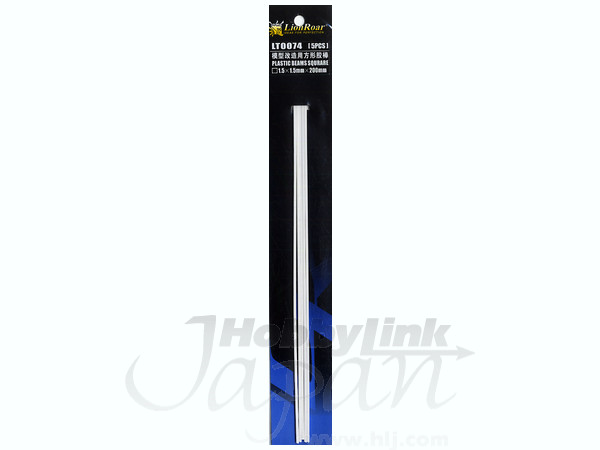Plastic Beams 1.5mm Square Rod (200mm 5pcs)
