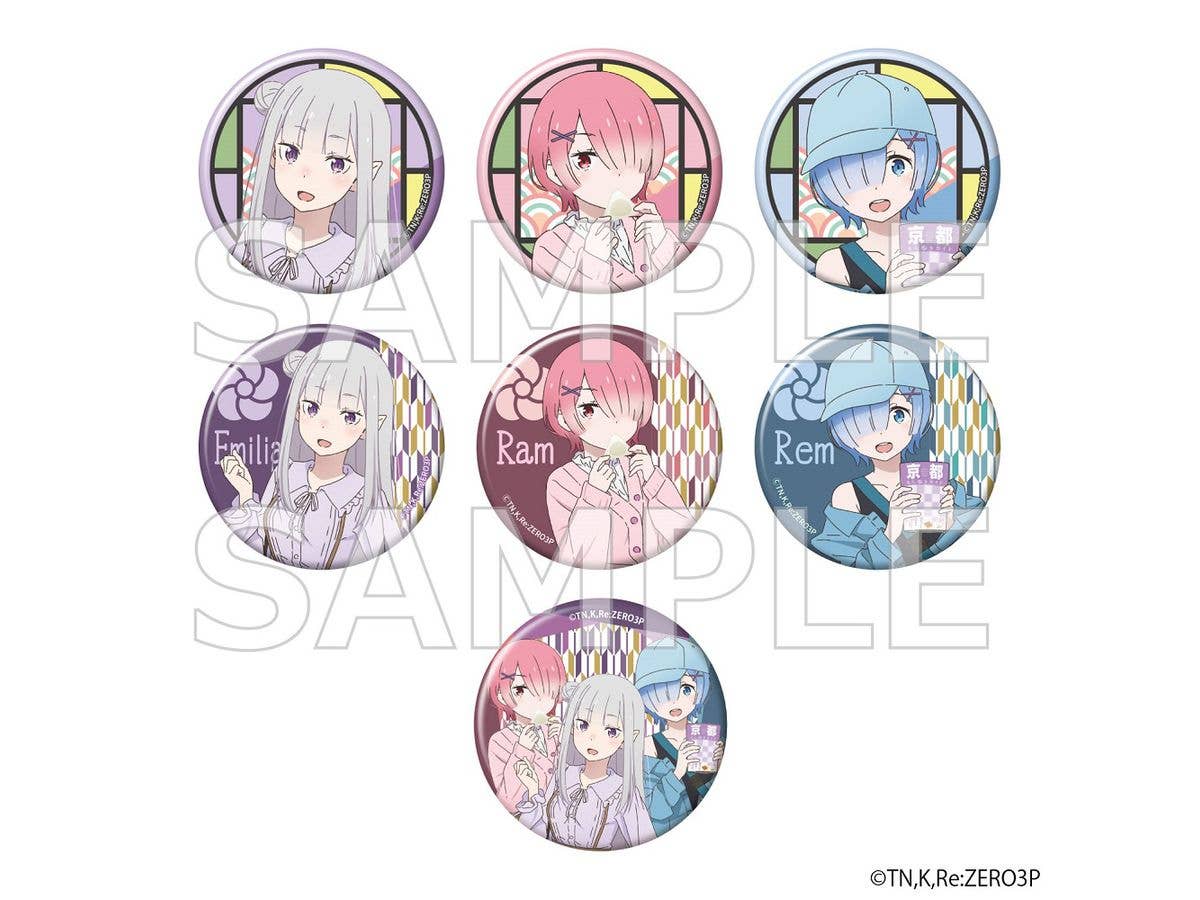 Re:Zero Starting Life In Another World: Trading Badge Kyoto Trip Ver. 1Box 7pcs