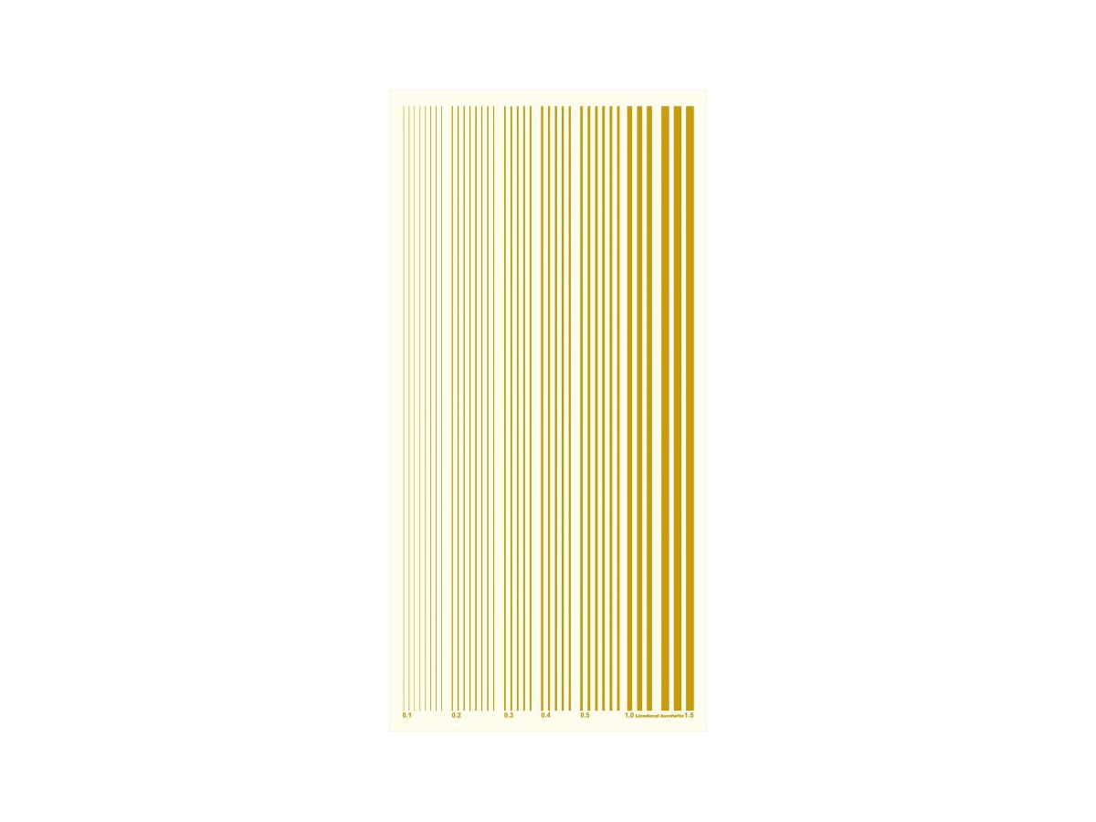 Color Line Decal Gold