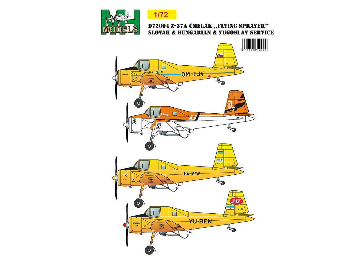 Z-37A Cmelak/Bumblebee 'Flying Crop-Duster' Slovak, Yugoslav & Hungarian service