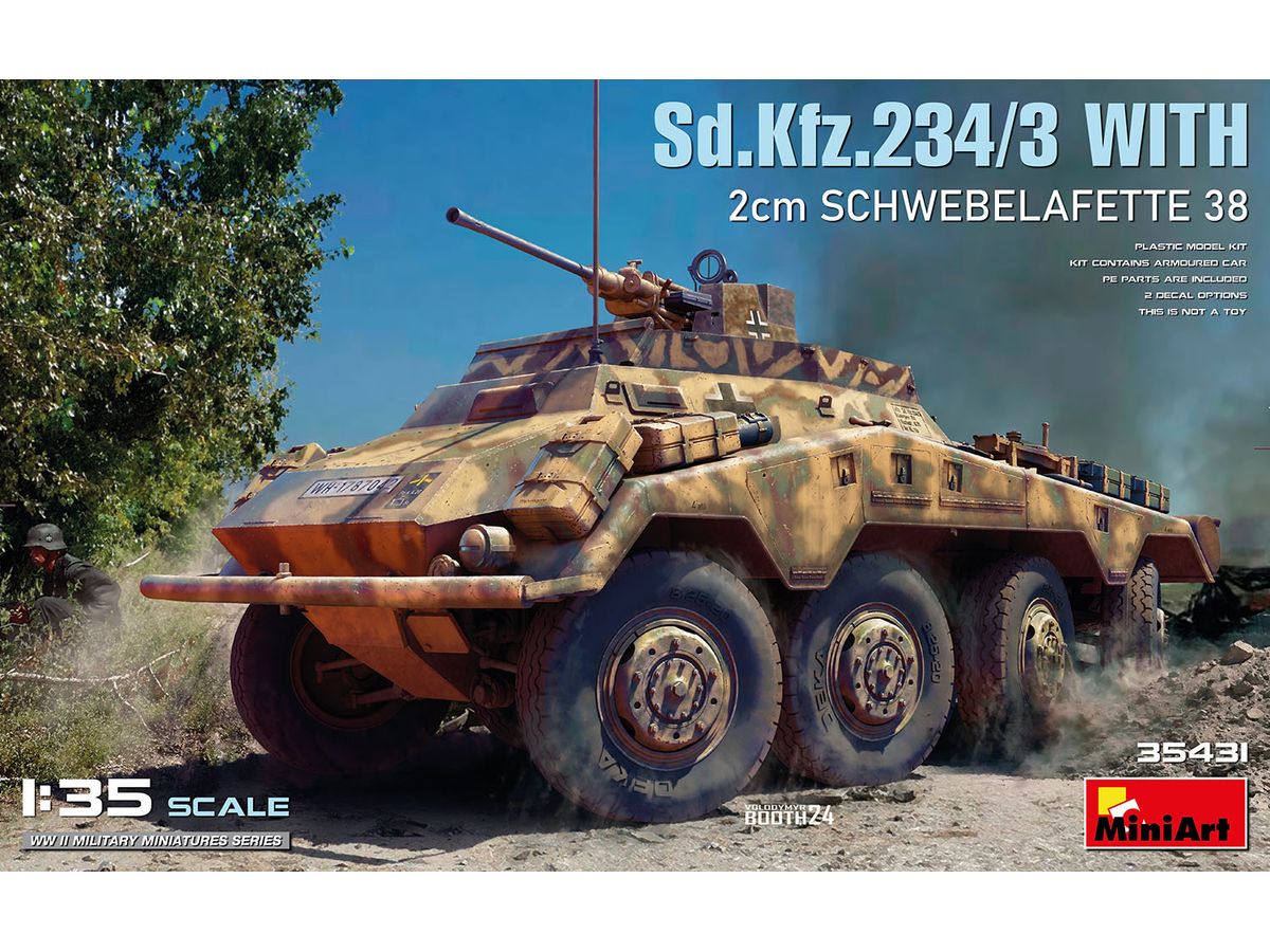 Sd.Kfz.234/3 with 2cm Schwebelafette 38