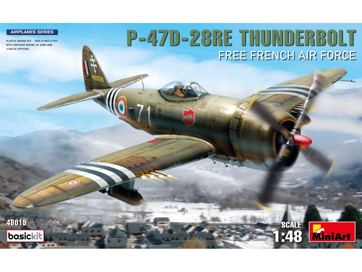 P-47D-28RE Thunderbolt. Free French Air Force