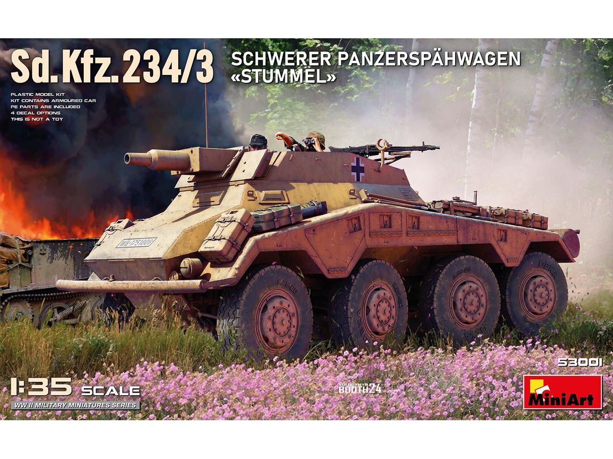 Sd.Kfz.234/3 Schwerer Panzerspahwagen Stummel