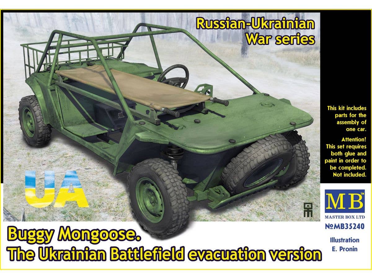 Russian-Ukrainian War Series Buggy Mongoose. The Ukrainain Combat Vehicle, Emergency Version