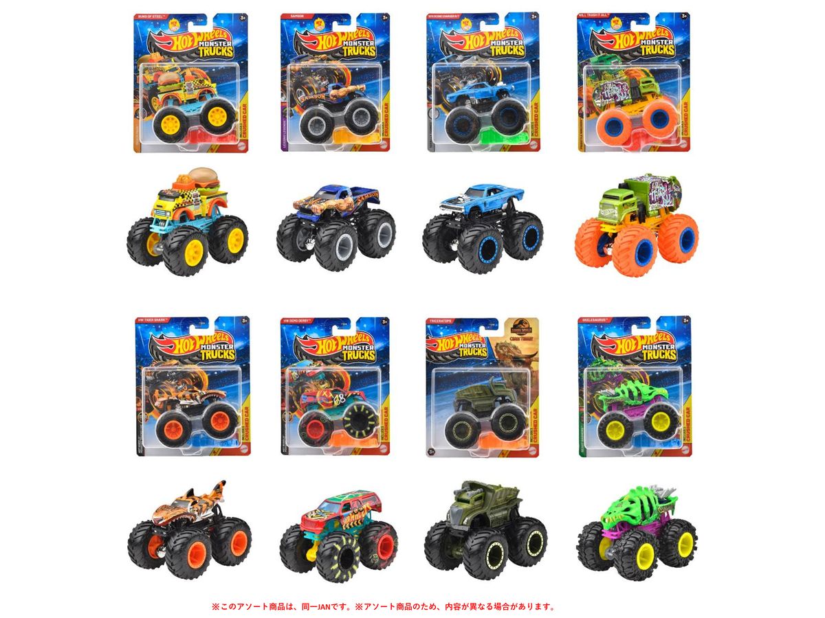 Hot Wheels Monster Truck 1:64 Assortment 1Box 8Pcs (Waiting List)