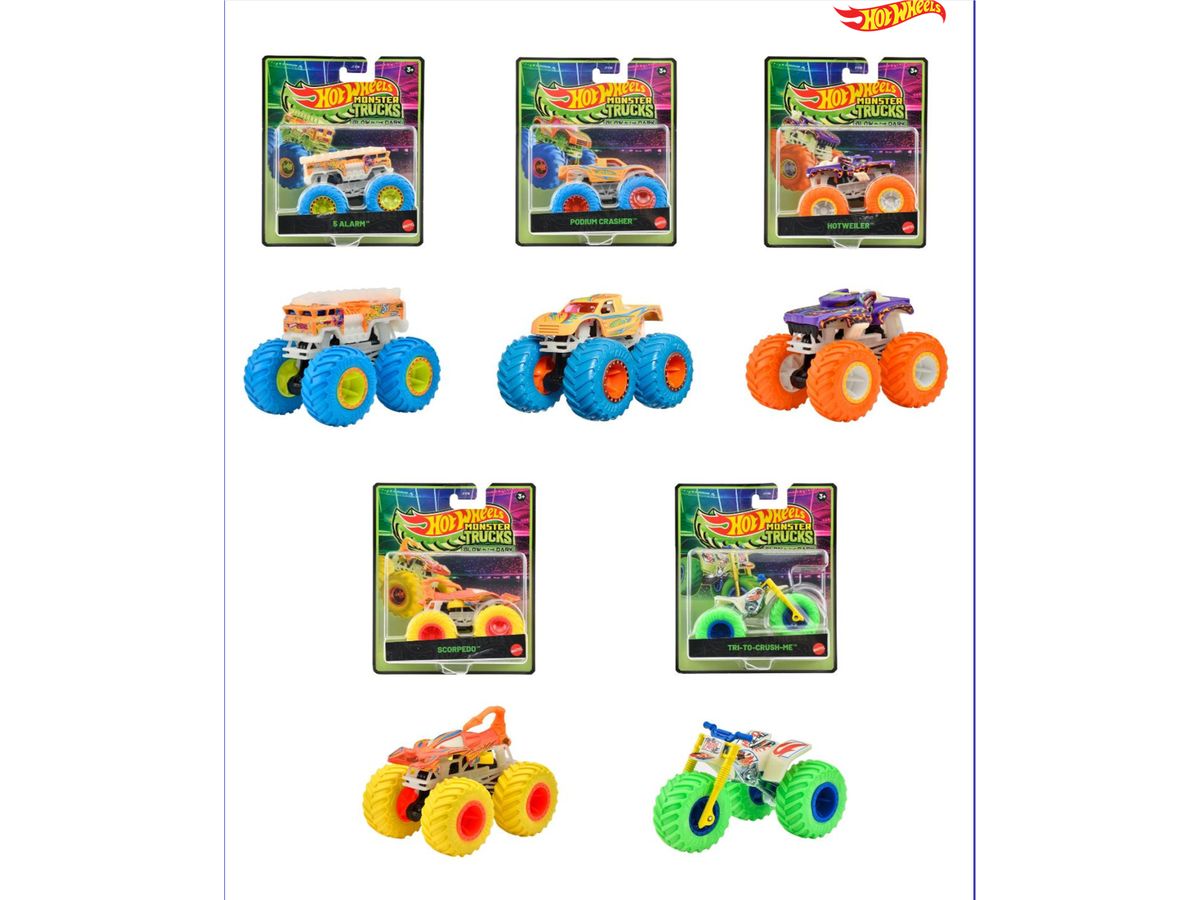 Hot Wheels Shining! Monster Truck Assortment 1Box 6Pcs (Waiting List)