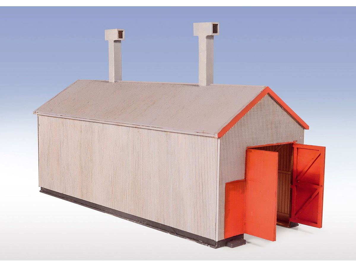 TT-120 (OO/HO) Ffestiniog Railway Corrugated Iron Locomotive Shed (single track)