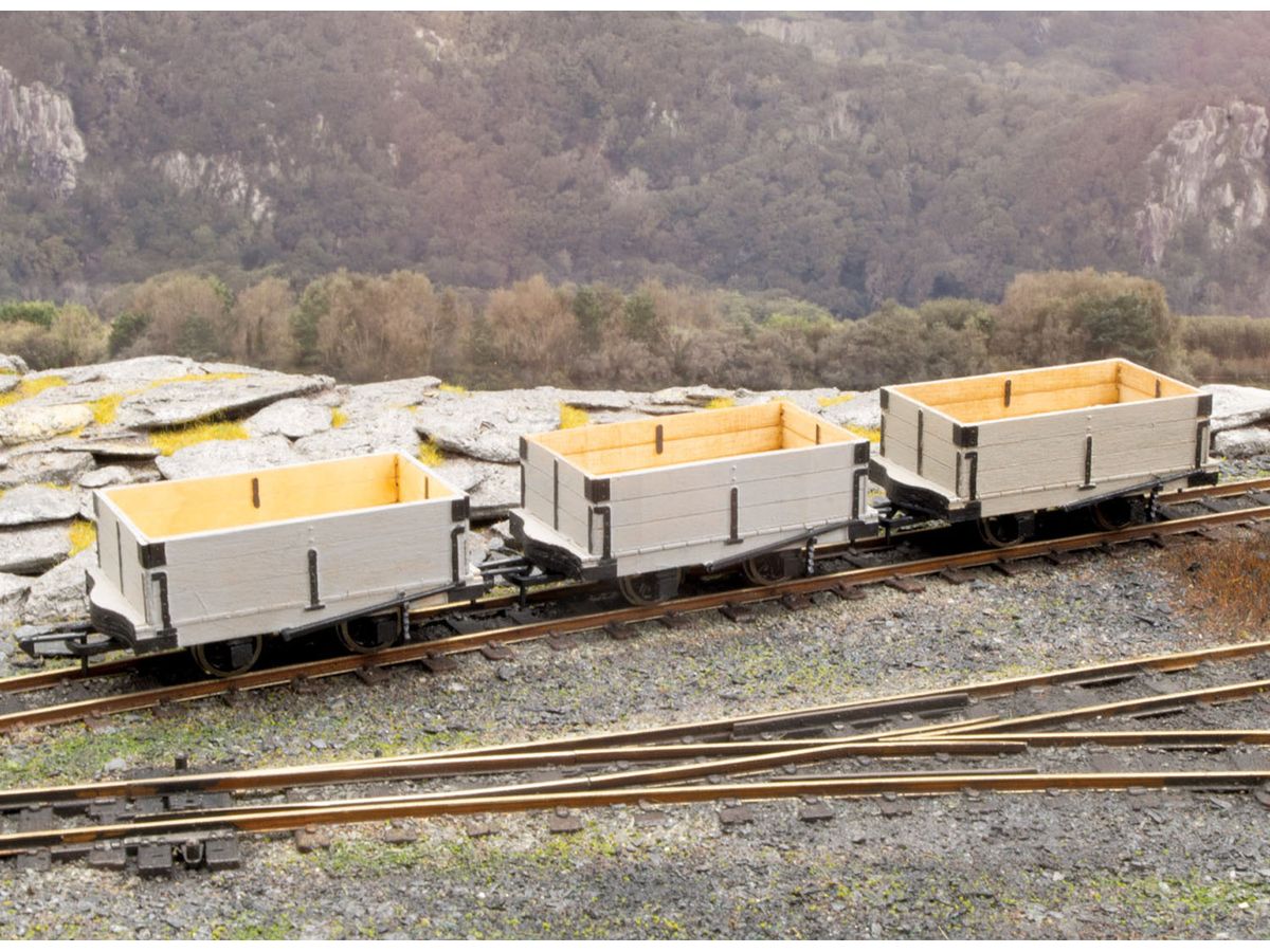 O-16.5 NG7 Gauge GVT Open Wagon 3-Car Set Laser Cut Assembly Kit