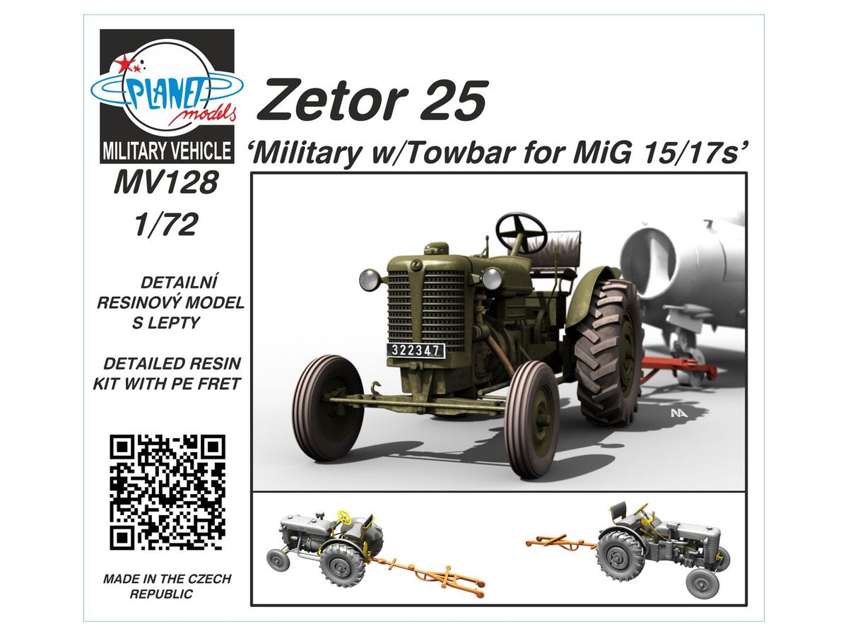 Zetor 25 Military w/Towbar for MiG 15/17s