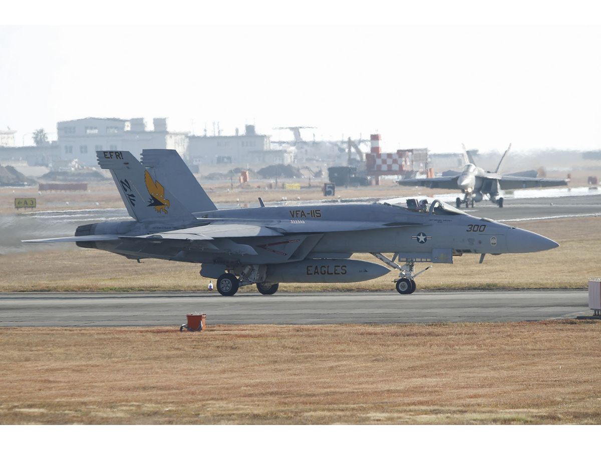 US Navy Carrier-Based Fighter F/A-18E Super Hornet VFA-115 Eagles