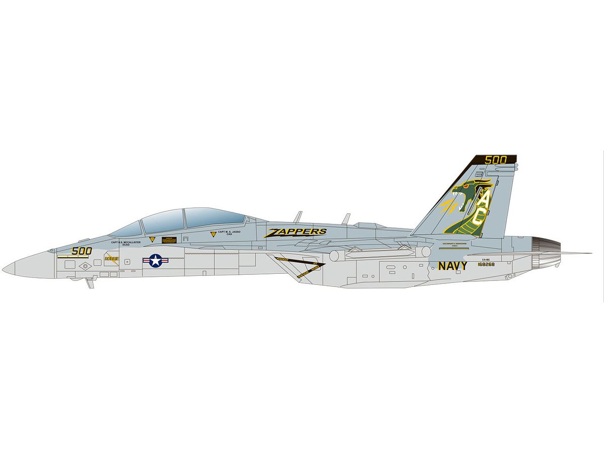 US Navy Electronic Warfare Aircraft EA-18G Growler VAQ-130 Zappers