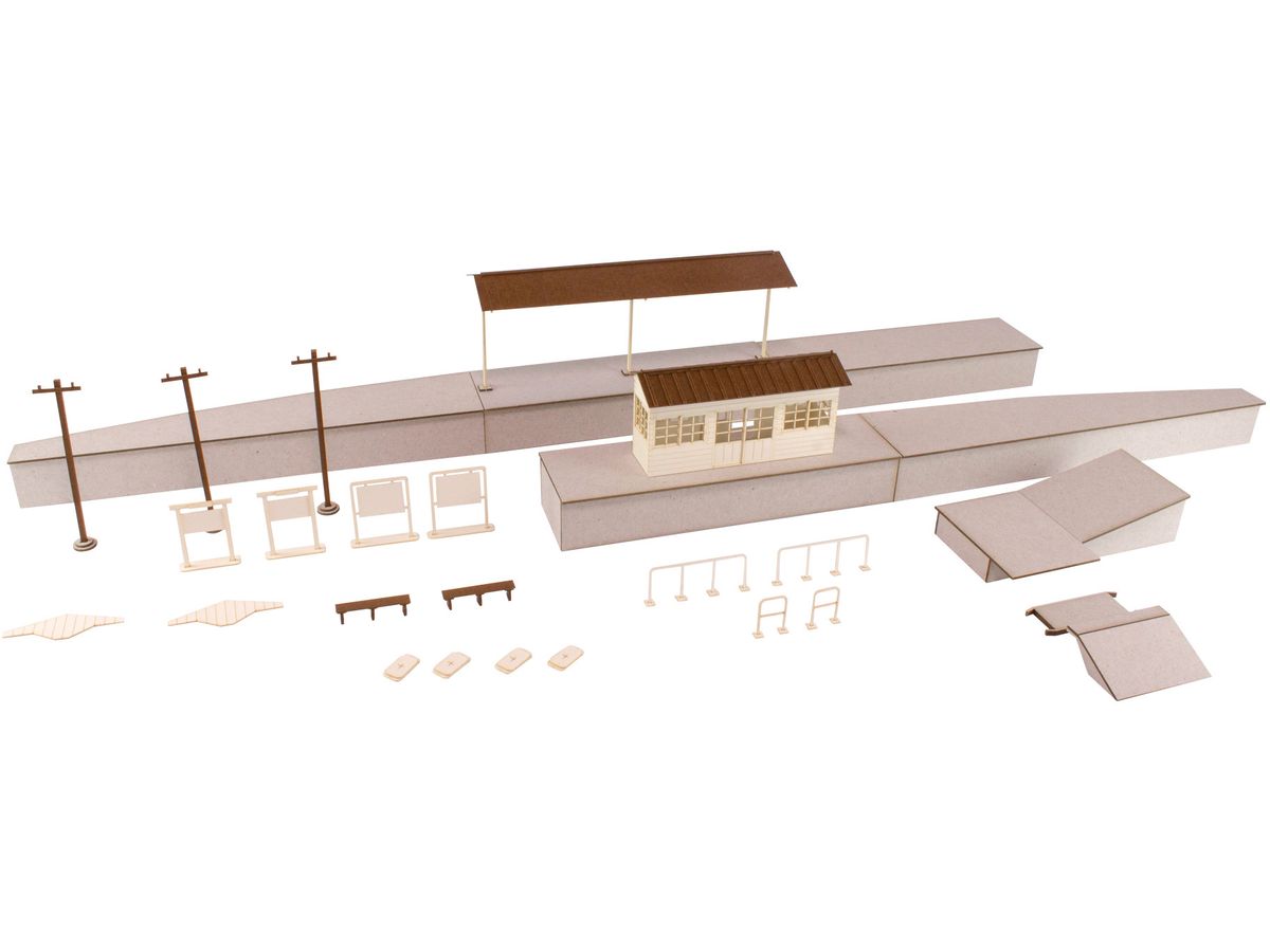 Paper kit Town Corner Accessory Series Local type island platform Basic set