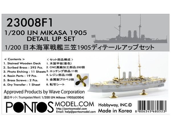 IJN Mikasa 1905 Detail Up Set (for Wave)
