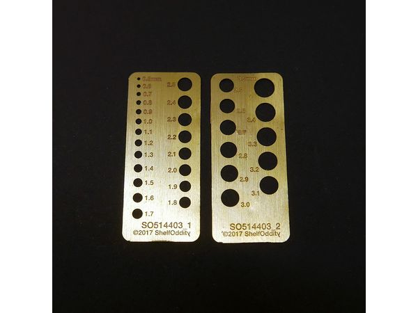 Circle templates 0.5-3.5mm